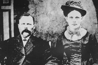 Herbert Sedore and Isabel Robinson, likely their marriage photo circa 1901
